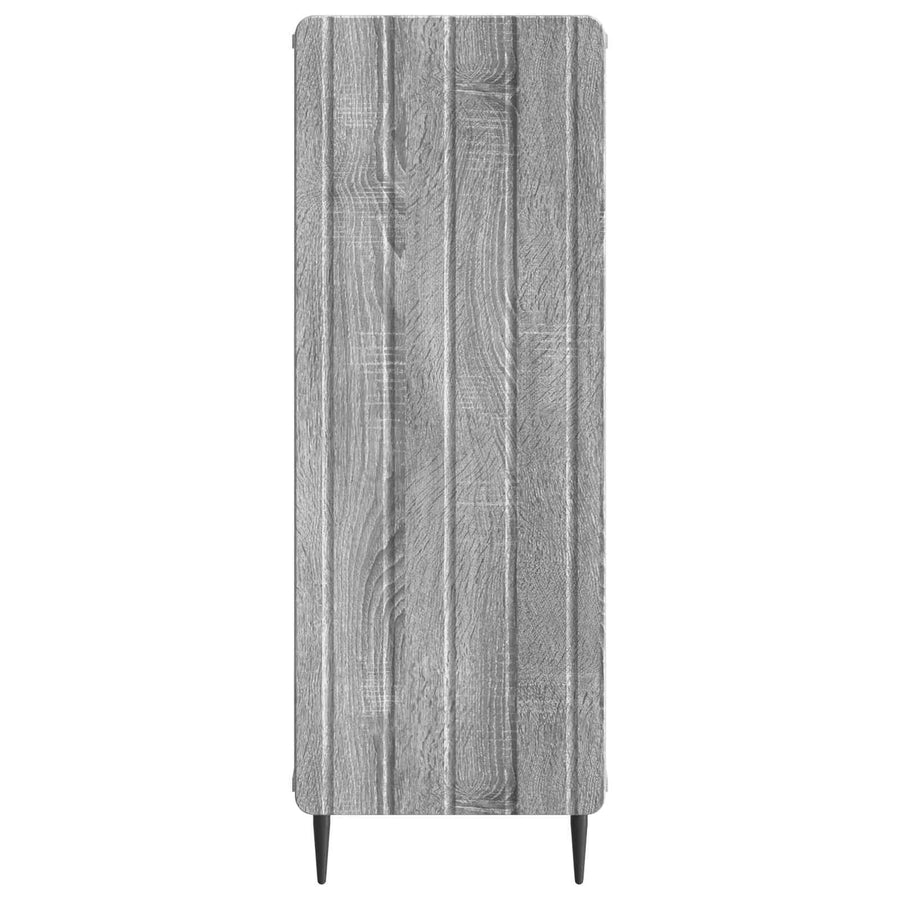 Dressoir Grijs sonoma 34,5 x 33 x 92 cm Bewerkt hout