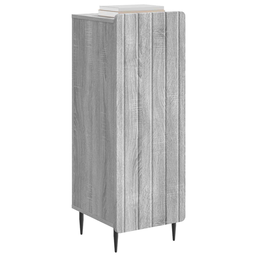 Dressoir Grijs sonoma 34,5 x 33 x 92 cm Bewerkt hout