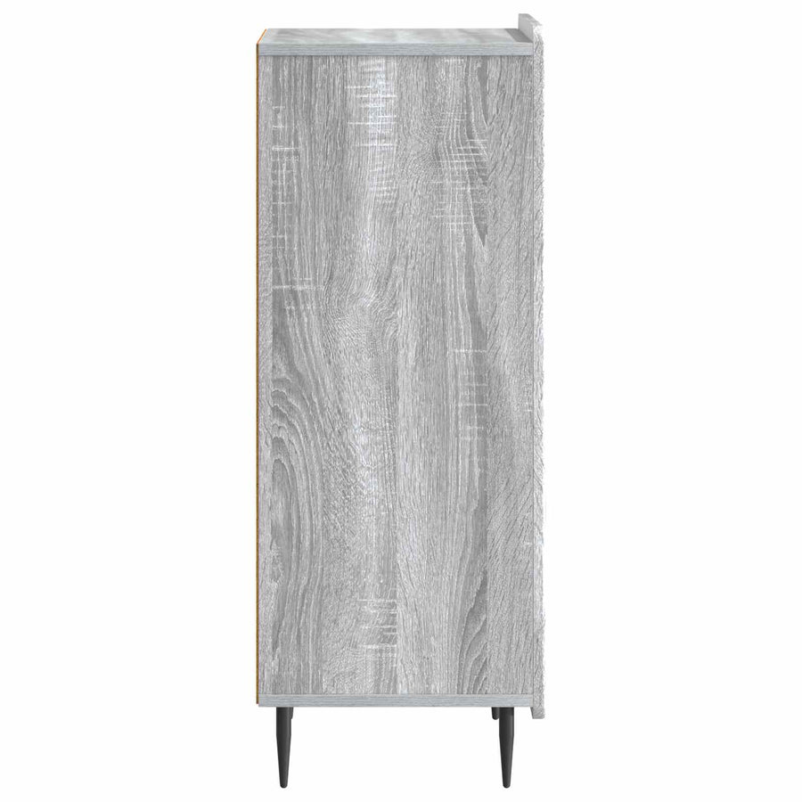 Dressoir Grijs sonoma 34,5 x 33 x 92 cm Bewerkt hout
