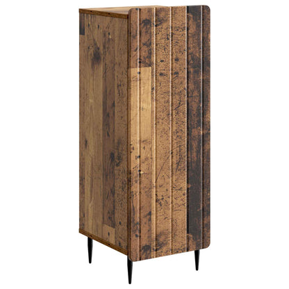 Dressoir Oud hout 34,5 x 33 x 92 cm Bewerkt hout