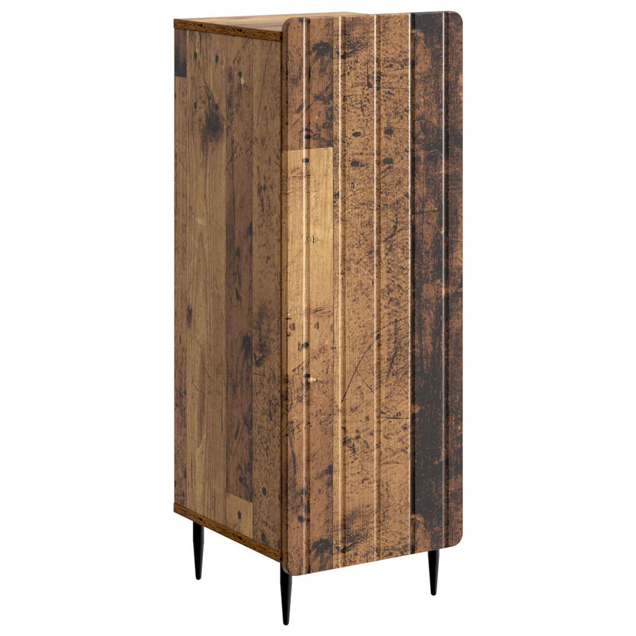 Dressoir Oud hout 34,5 x 33 x 92 cm Bewerkt hout