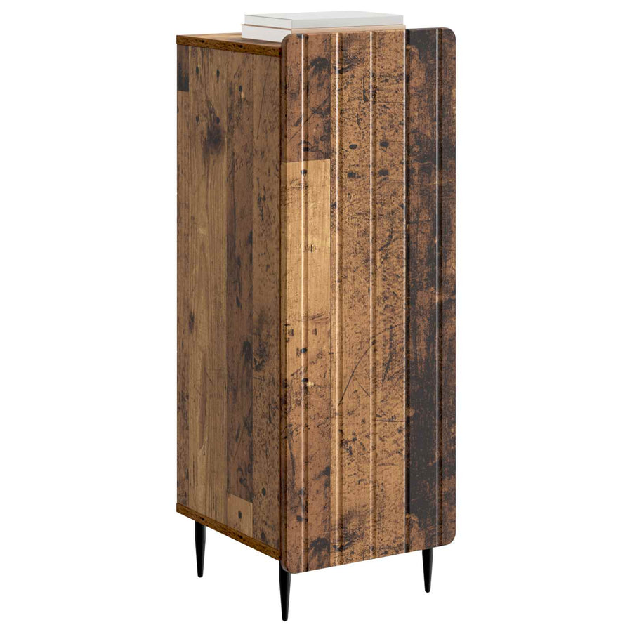 Dressoir Oud hout 34,5 x 33 x 92 cm Bewerkt hout