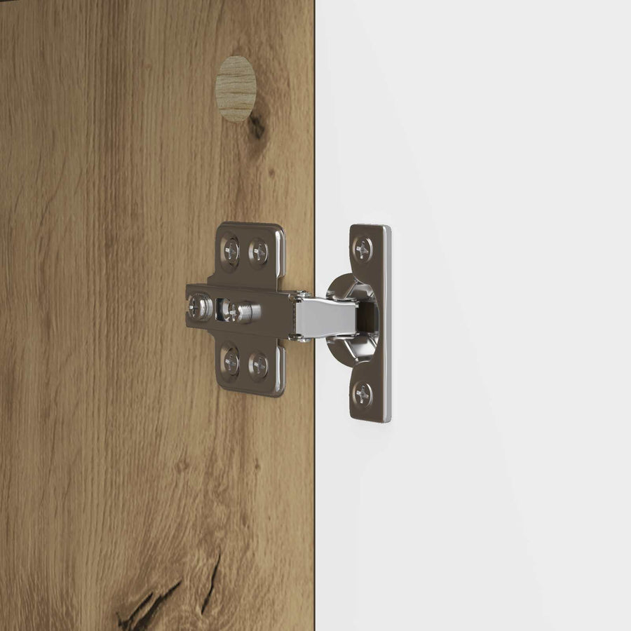 Dressoir Artisanaal eiken 34,5 x 33 x 92 cm Bewerkt hout