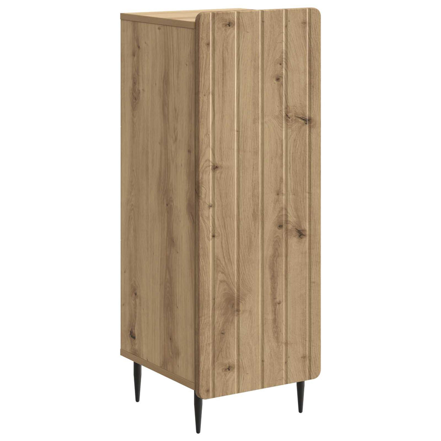 Dressoir Artisanaal eiken 34,5 x 33 x 92 cm Bewerkt hout