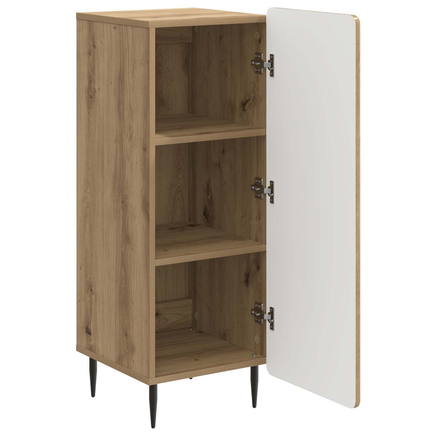 Dressoir Artisanaal eiken 34,5 x 33 x 92 cm Bewerkt hout