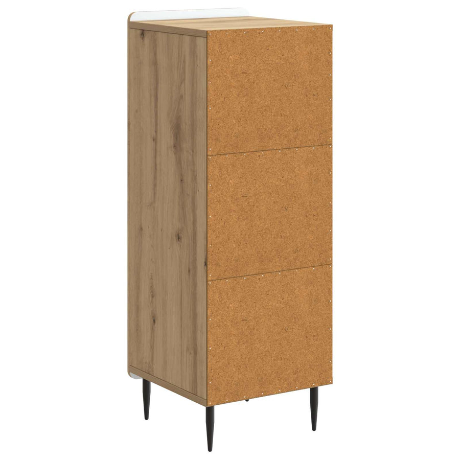 Dressoir Artisanaal eiken 34,5 x 33 x 92 cm Bewerkt hout