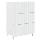 Ladekast wit 66x34,5x92 cm bewerkt hout