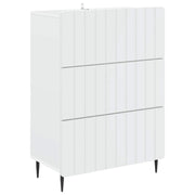 Ladekast wit 66x34,5x92 cm bewerkt hout