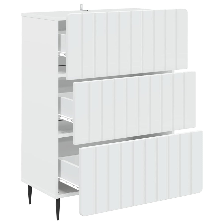 Ladenkast Wit 66 x 34,5 x 92 cm Bewerkt hout