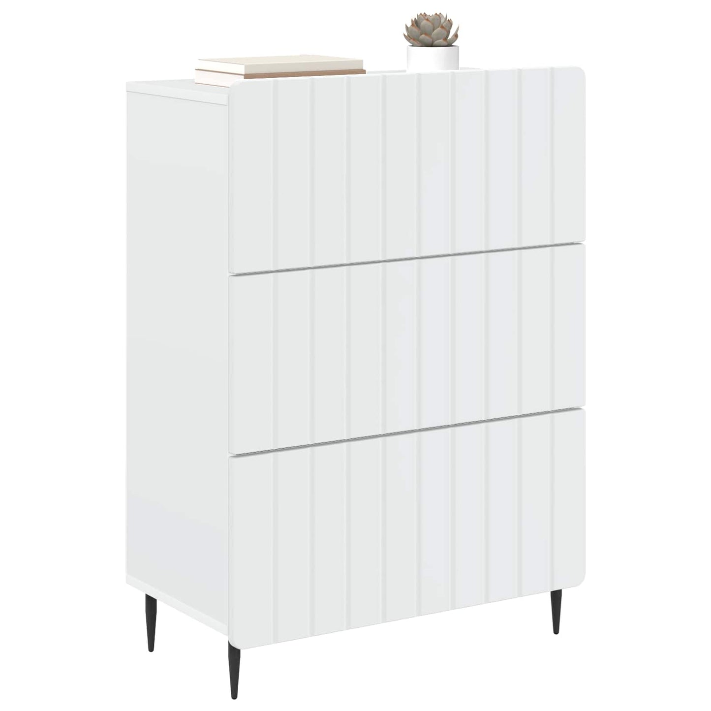 Ladenkast Wit 66 x 34,5 x 92 cm Bewerkt hout