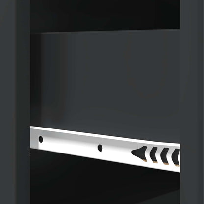 Ladenkast Zwart 66 x 34,5 x 92 cm Bewerkt hout