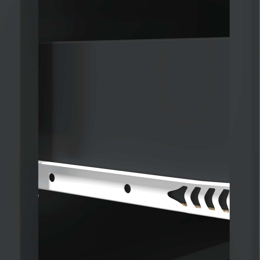 Ladenkast Zwart 66 x 34,5 x 92 cm Bewerkt hout