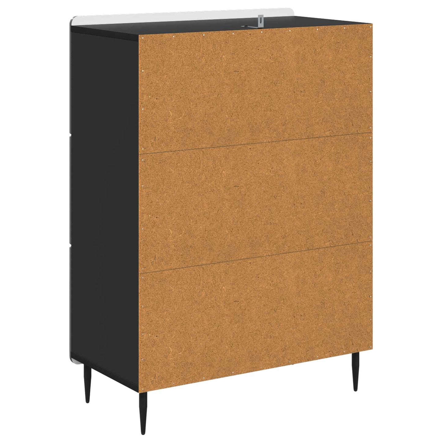 Ladenkast Zwart 66 x 34,5 x 92 cm Bewerkt hout