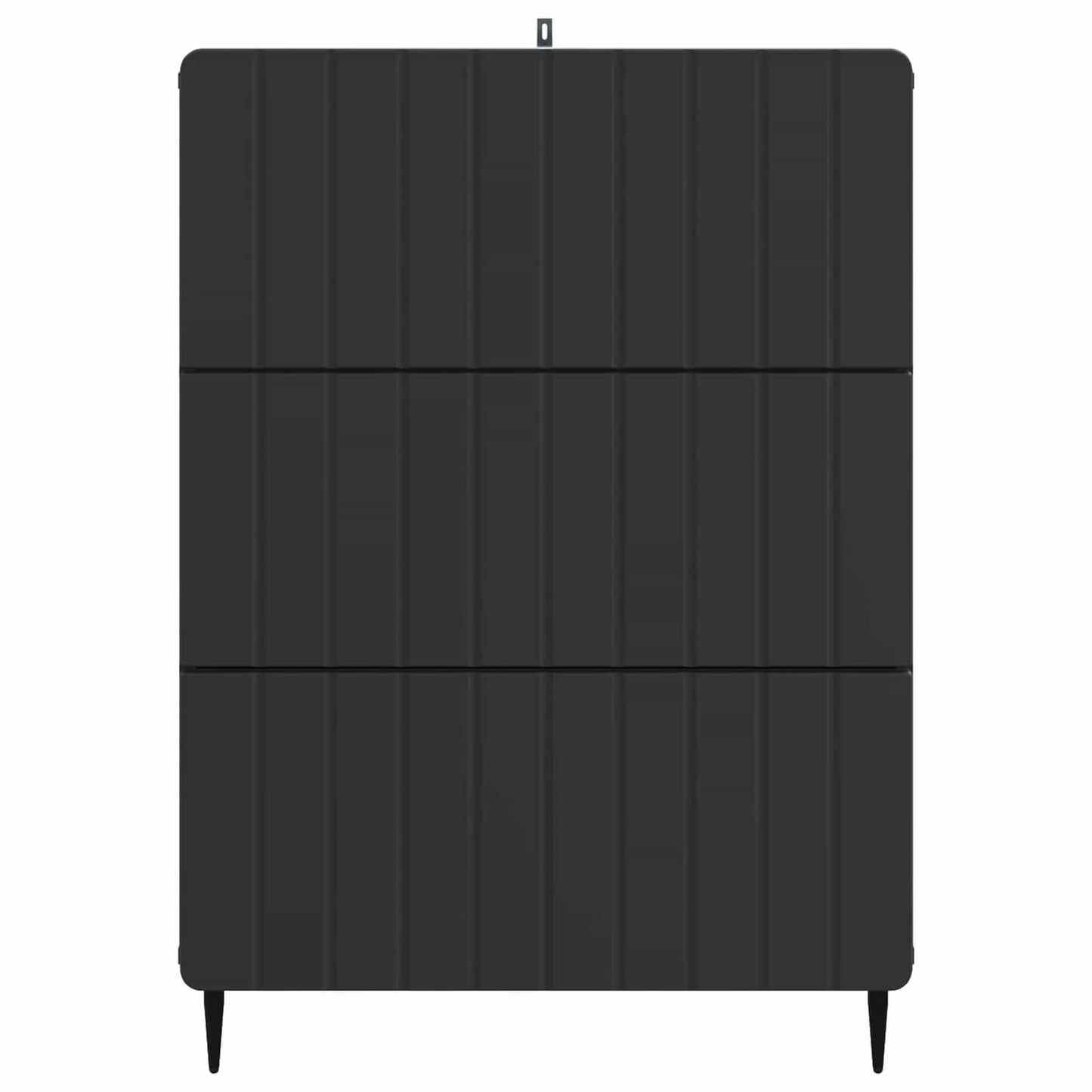 Ladenkast Zwart 66 x 34,5 x 92 cm Bewerkt hout