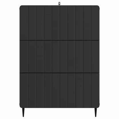 Ladenkast Zwart 66 x 34,5 x 92 cm Bewerkt hout
