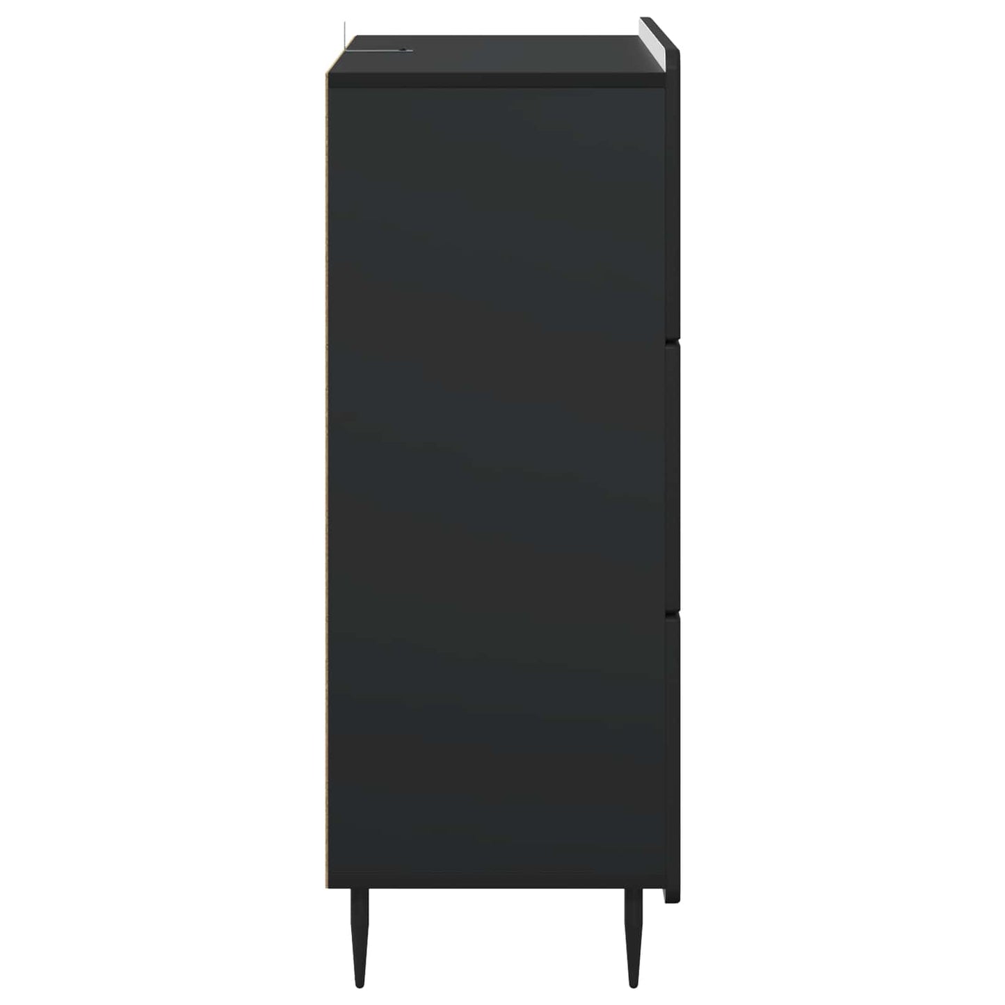 Ladenkast Zwart 66 x 34,5 x 92 cm Bewerkt hout