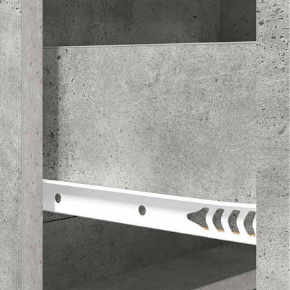 Ladenkast Betongrijs 66 x 34,5 x 92 cm Bewerkt hout