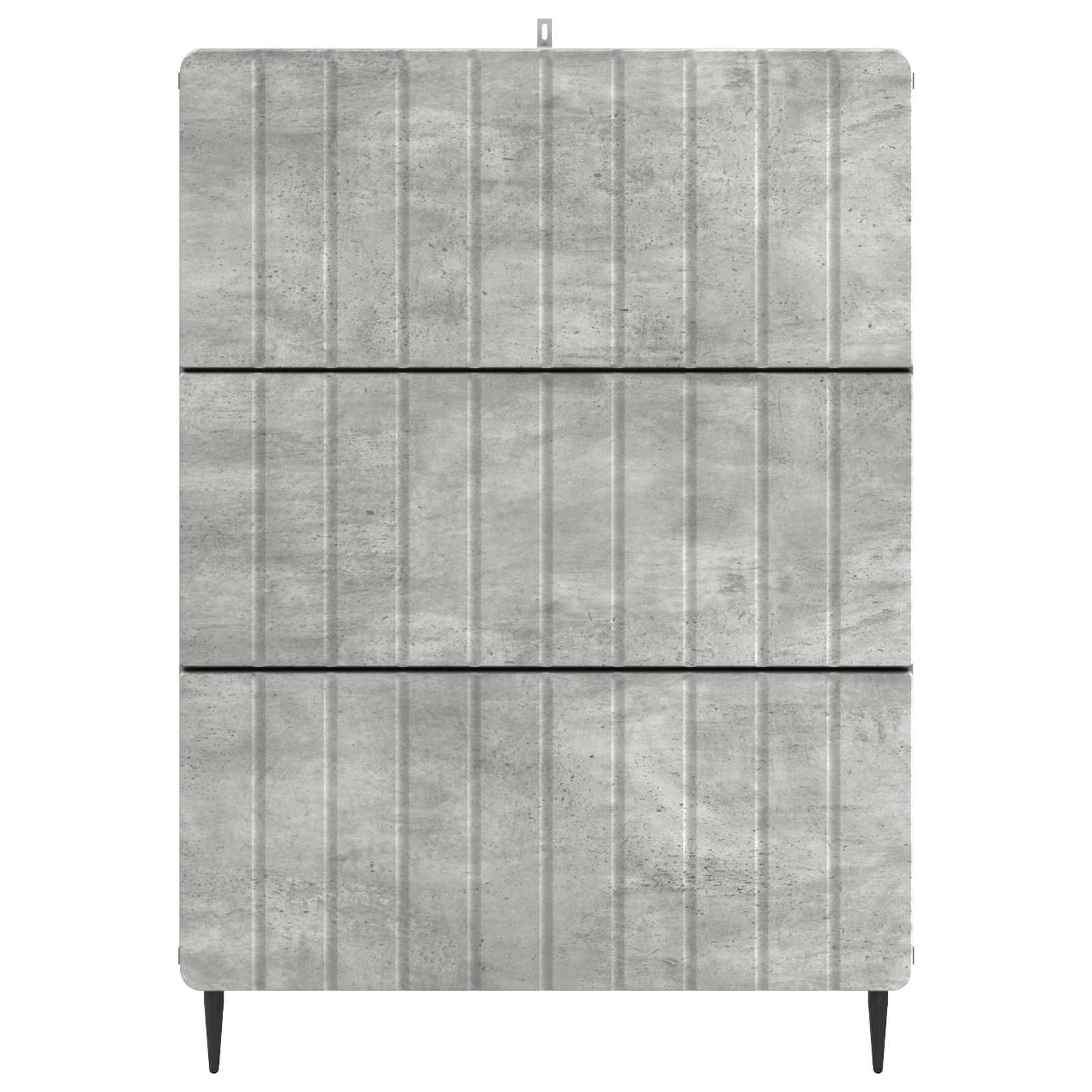 Ladenkast Betongrijs 66 x 34,5 x 92 cm Bewerkt hout