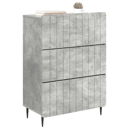 Ladenkast Betongrijs 66 x 34,5 x 92 cm Bewerkt hout