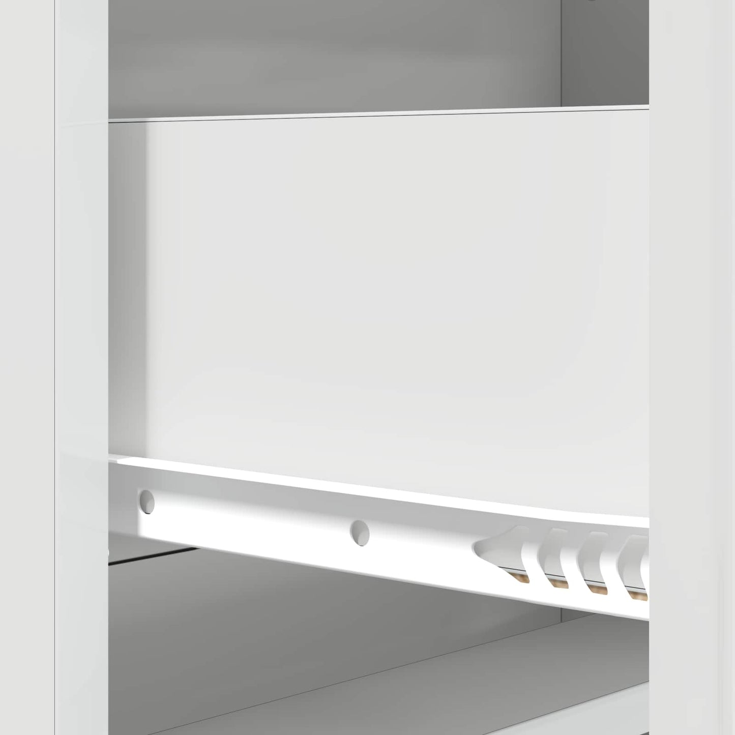 Ladenkast Hoogglans Wit 66 x 34,5 x 92 cm Bewerkt hout