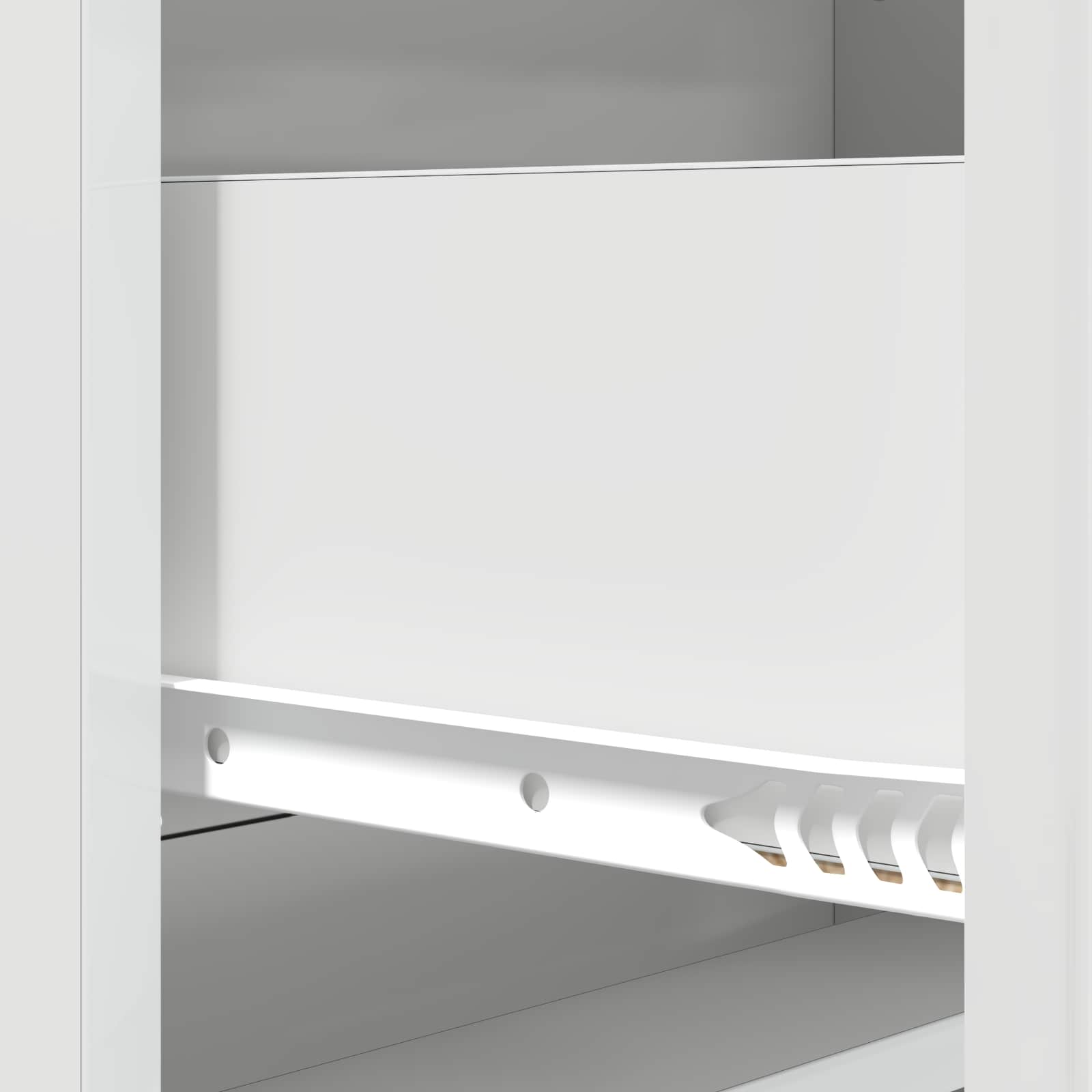 Ladenkast Hoogglans Wit 66 x 34,5 x 92 cm Bewerkt hout