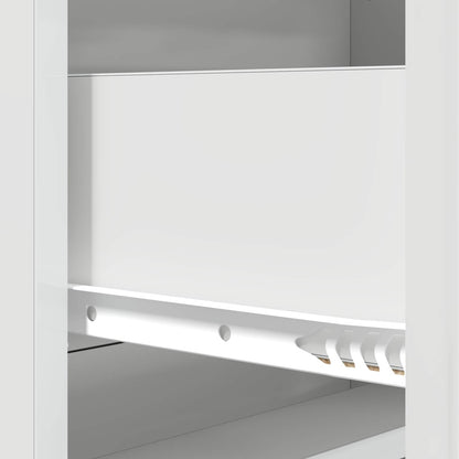 Ladenkast Hoogglans Wit 66 x 34,5 x 92 cm Bewerkt hout