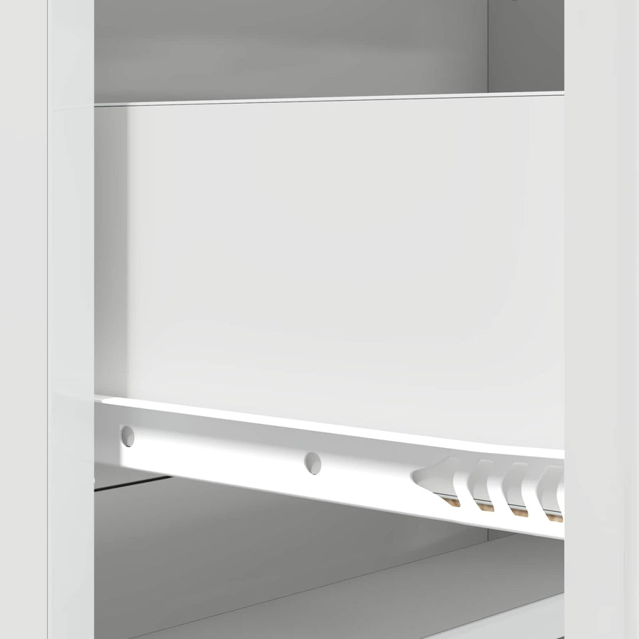 Ladenkast Hoogglans Wit 66 x 34,5 x 92 cm Bewerkt hout