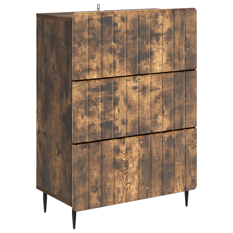 Ladenkast Gerookt eiken 66 x 34,5 x 92 cm Bewerkt hout