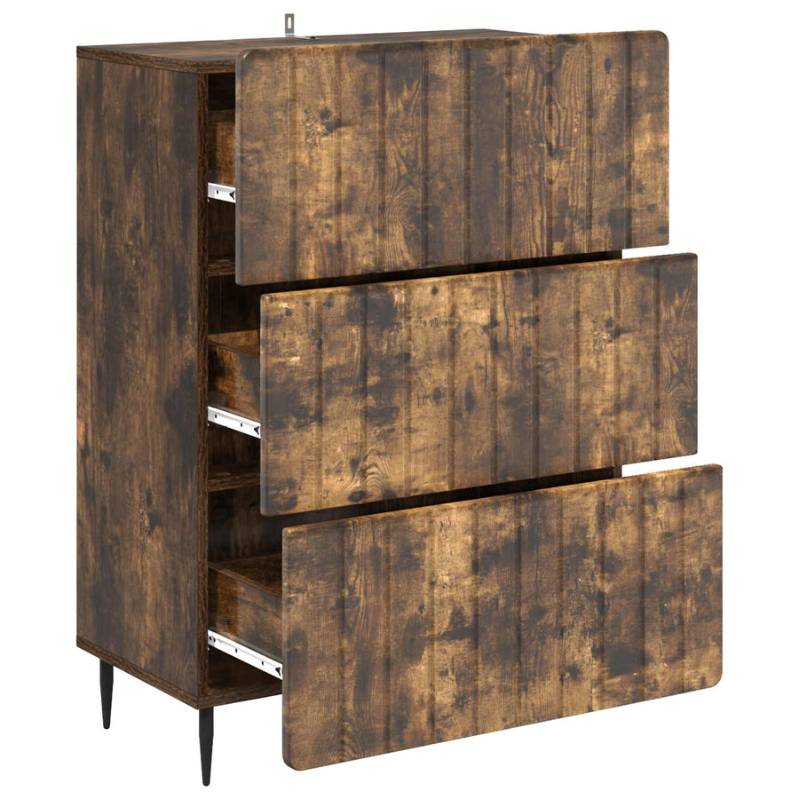 Ladenkast Gerookt eiken 66 x 34,5 x 92 cm Bewerkt hout