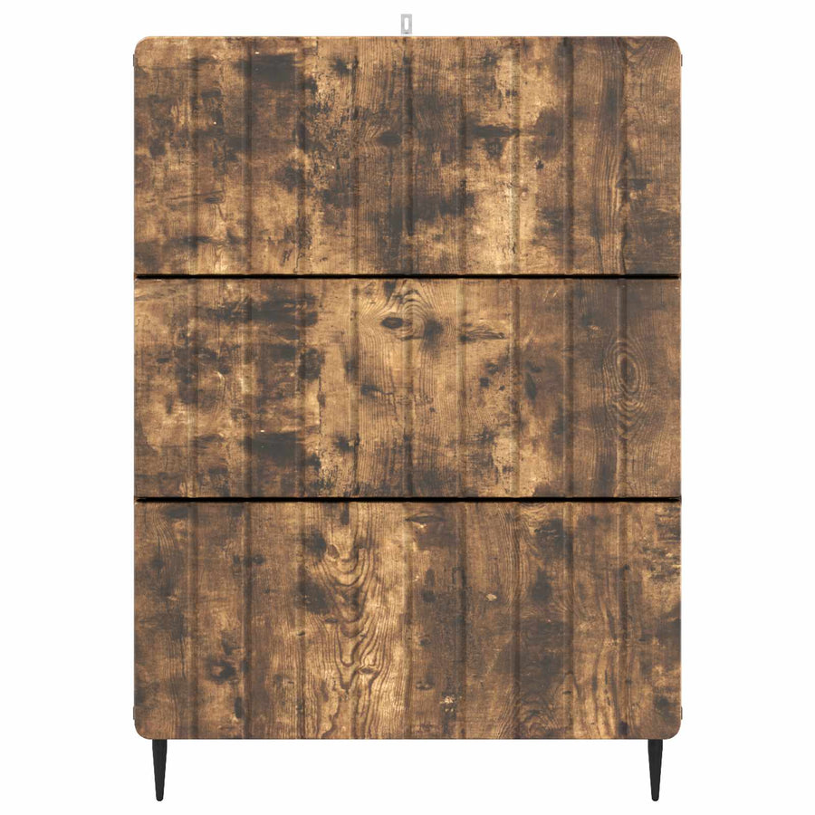 Ladenkast Gerookt eiken 66 x 34,5 x 92 cm Bewerkt hout