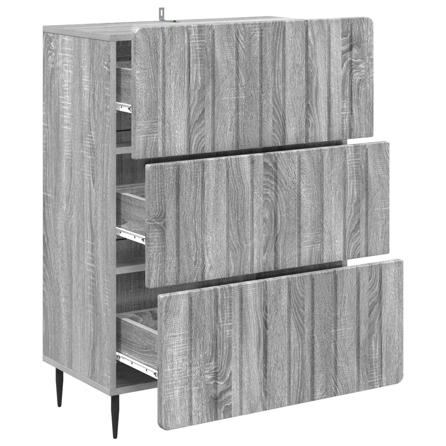 Ladenkast Grijs sonoma 66 x 34,5 x 92 cm Bewerkt hout