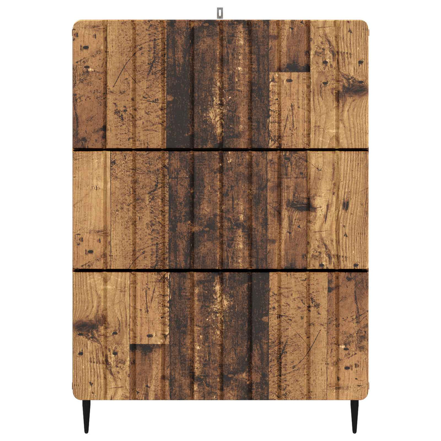 Ladenkast Oud hout 66 x 34,5 x 92 cm Bewerkt hout