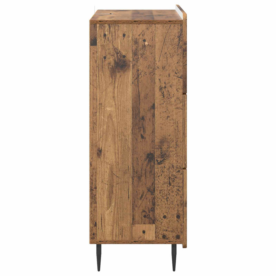Ladenkast Oud hout 66 x 34,5 x 92 cm Bewerkt hout