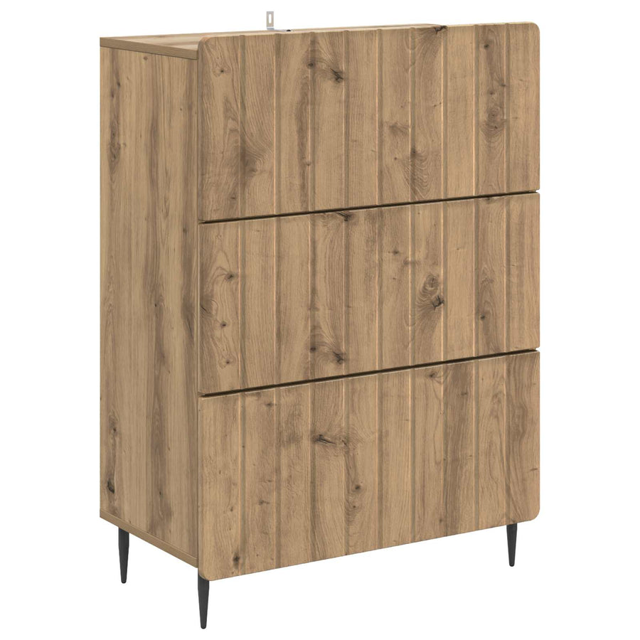 Ladenkast Artisanaal eiken 66 x 34,5 x 92 cm Bewerkt hout