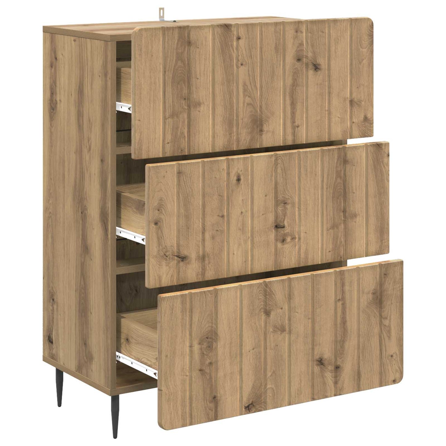 Ladenkast Artisanaal eiken 66 x 34,5 x 92 cm Bewerkt hout