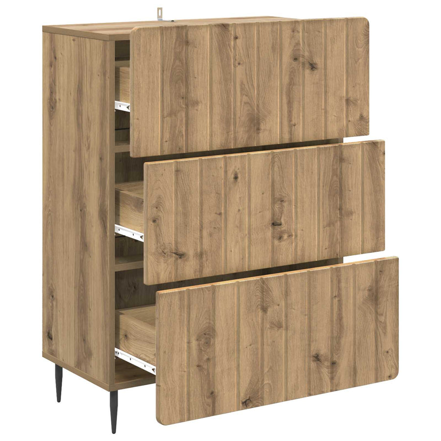 Ladenkast Artisanaal eiken 66 x 34,5 x 92 cm Bewerkt hout