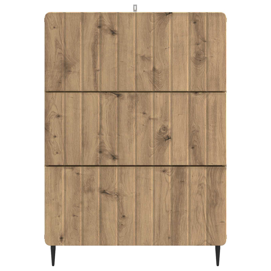 Ladenkast Artisanaal eiken 66 x 34,5 x 92 cm Bewerkt hout