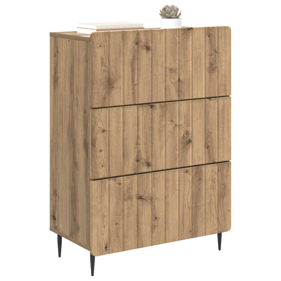 Ladenkast Artisanaal eiken 66 x 34,5 x 92 cm Bewerkt hout