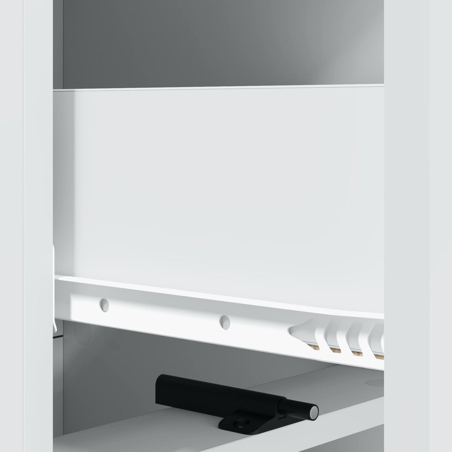 Ladenkast Wit 33 x 34,5 x 92 cm Bewerkt hout