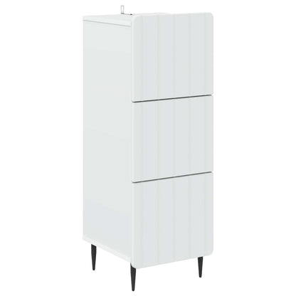 Ladenkast Wit 33 x 34,5 x 92 cm Bewerkt hout