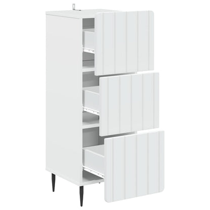 Ladenkast Wit 33 x 34,5 x 92 cm Bewerkt hout