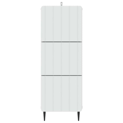 Ladenkast Wit 33 x 34,5 x 92 cm Bewerkt hout