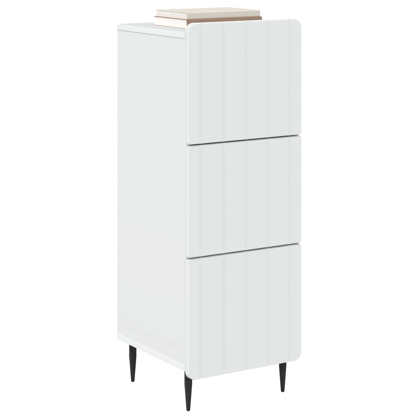 Ladenkast Wit 33 x 34,5 x 92 cm Bewerkt hout