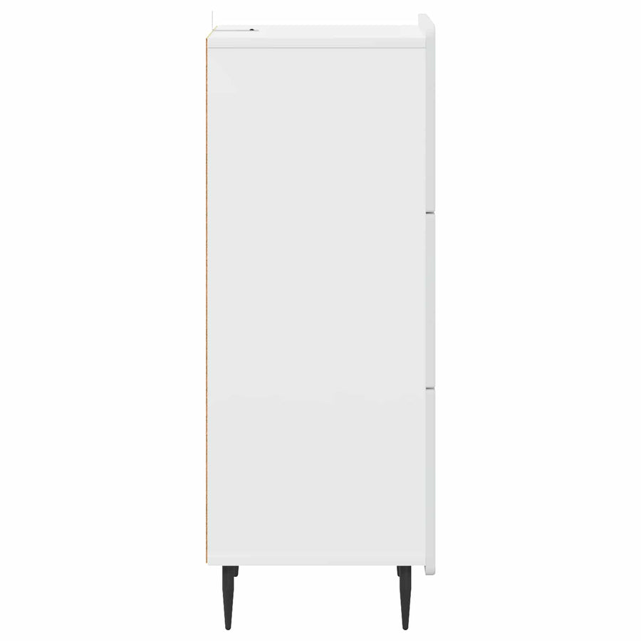 Ladenkast Wit 33 x 34,5 x 92 cm Bewerkt hout
