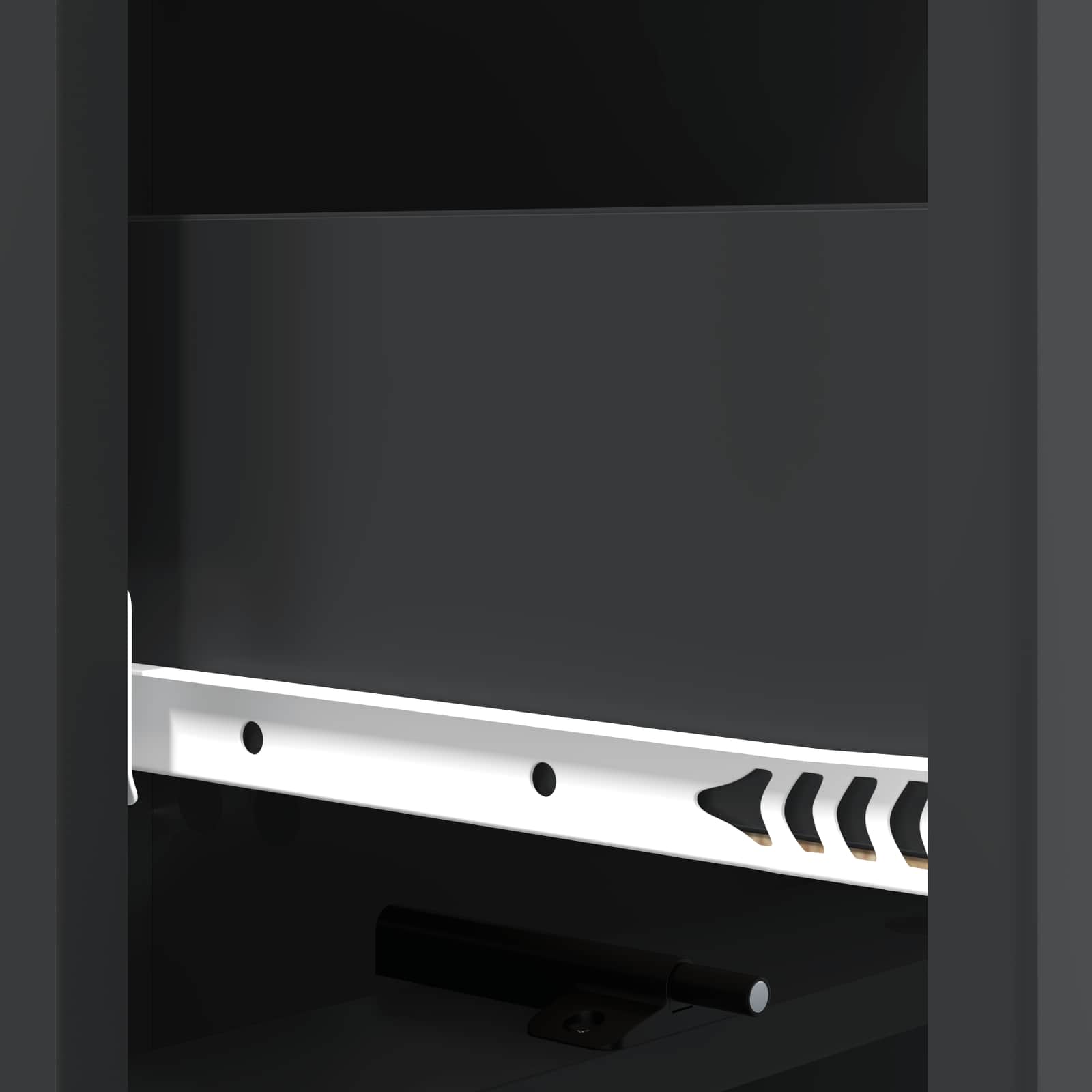 Ladenkast Zwart 33 x 34,5 x 92 cm Bewerkt hout