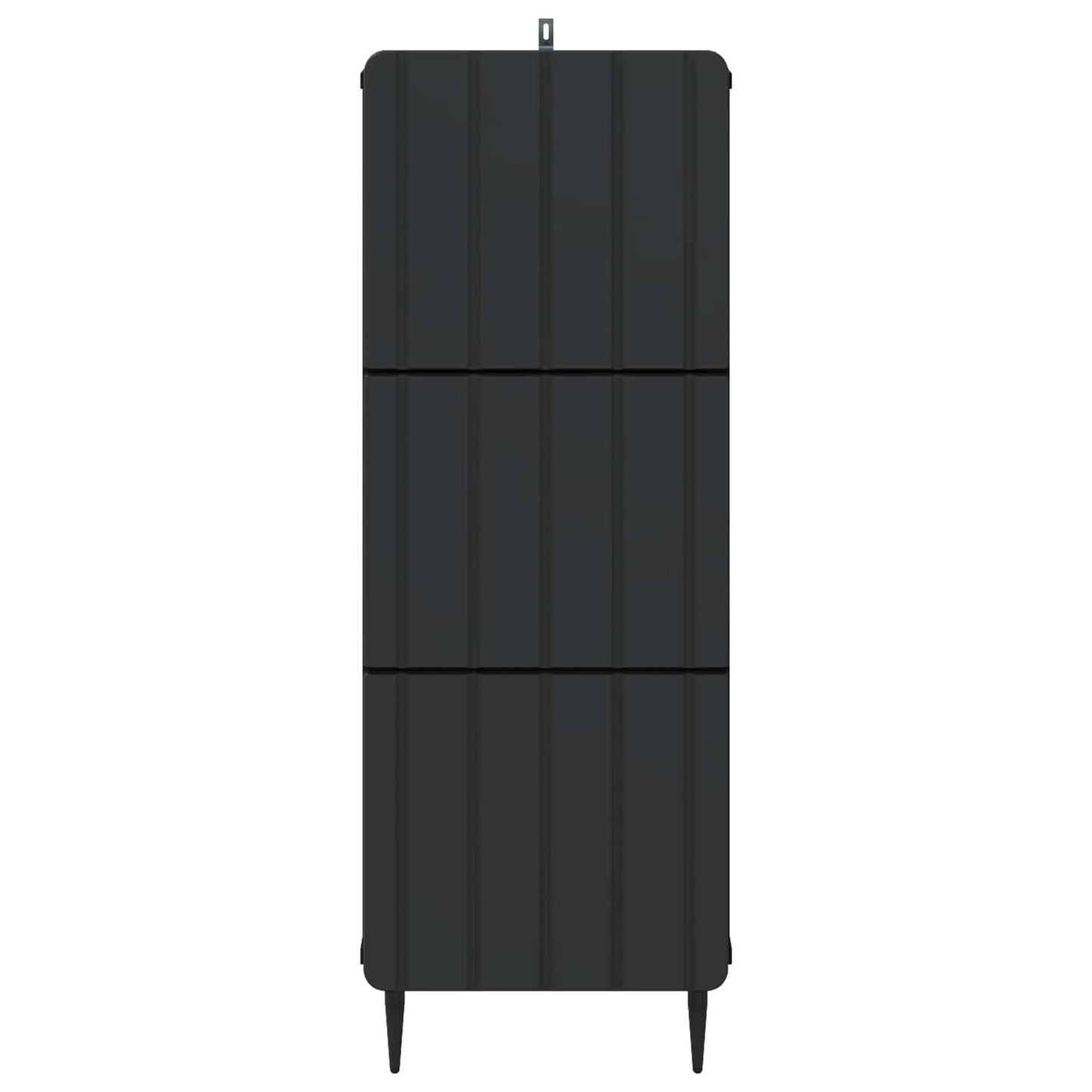 Ladenkast Zwart 33 x 34,5 x 92 cm Bewerkt hout