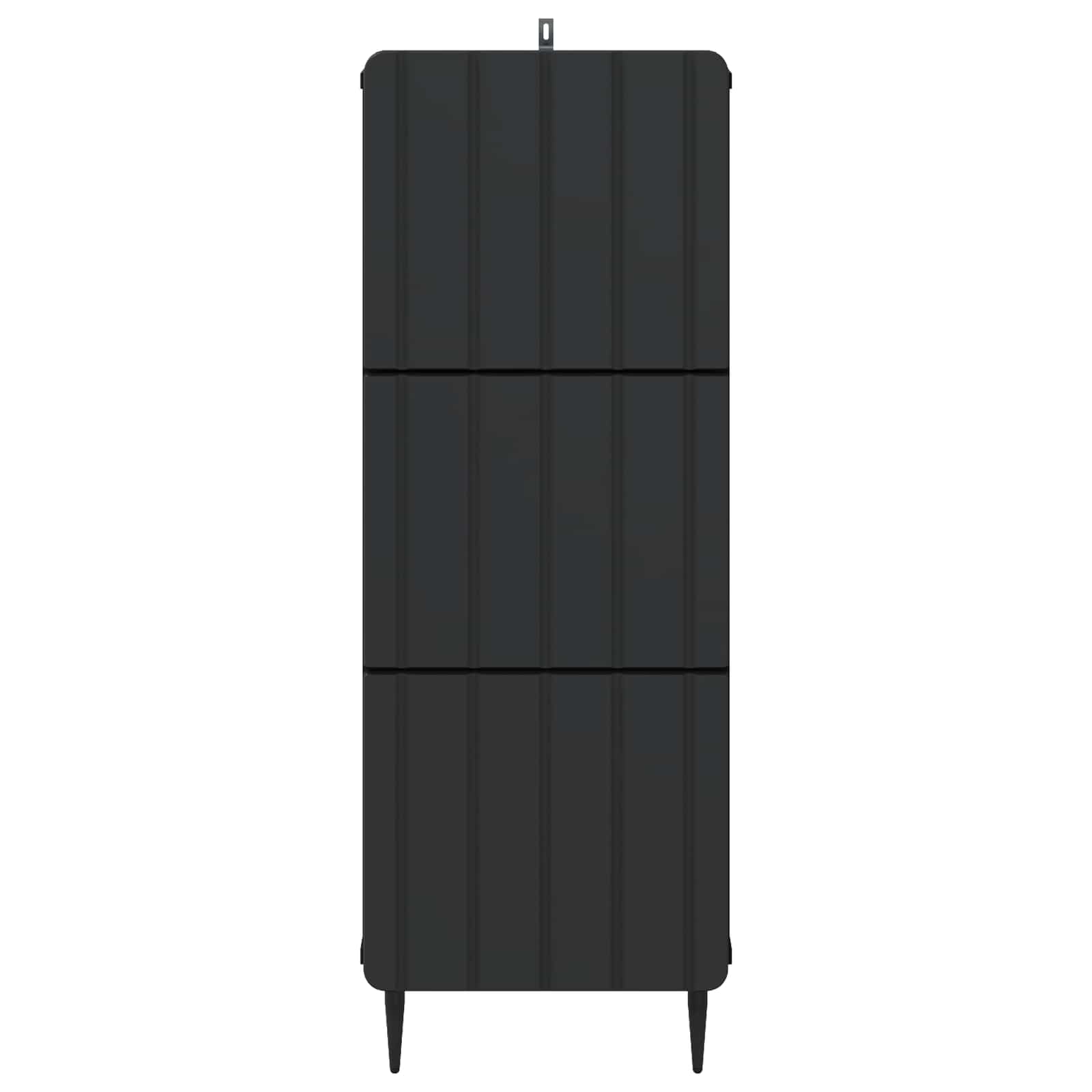 Ladenkast Zwart 33 x 34,5 x 92 cm Bewerkt hout