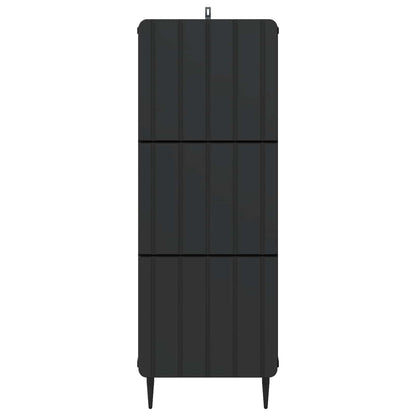 Ladenkast Zwart 33 x 34,5 x 92 cm Bewerkt hout