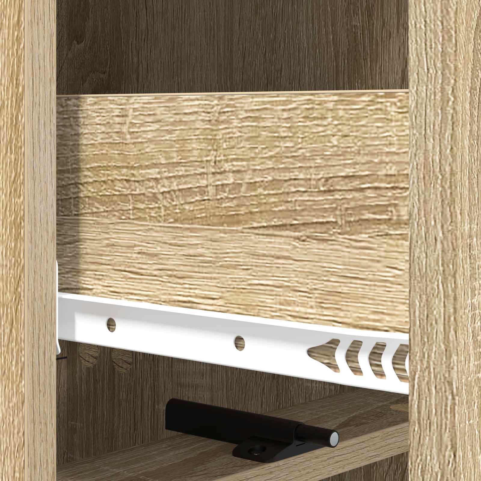 Ladenkast Sonoma Eiken 33 x 34,5 x 92 cm Bewerkt hout