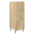 Chest of Drawers Sonoma Oak 33 x 34.5 x 92 cm Engineered Wood